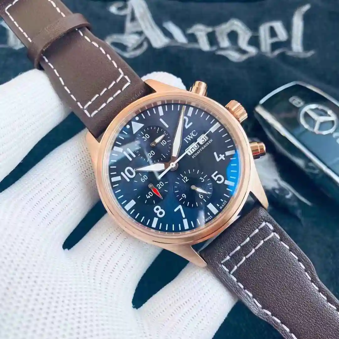 General Watches IWC Wanguo Watch Men's Watch Paired with Original Fully Automatic Mechanical Movement Top Grade 316 Precision Steel Case with Mineral Super Strong Mirror Diameter 42mm KK03300 view 7