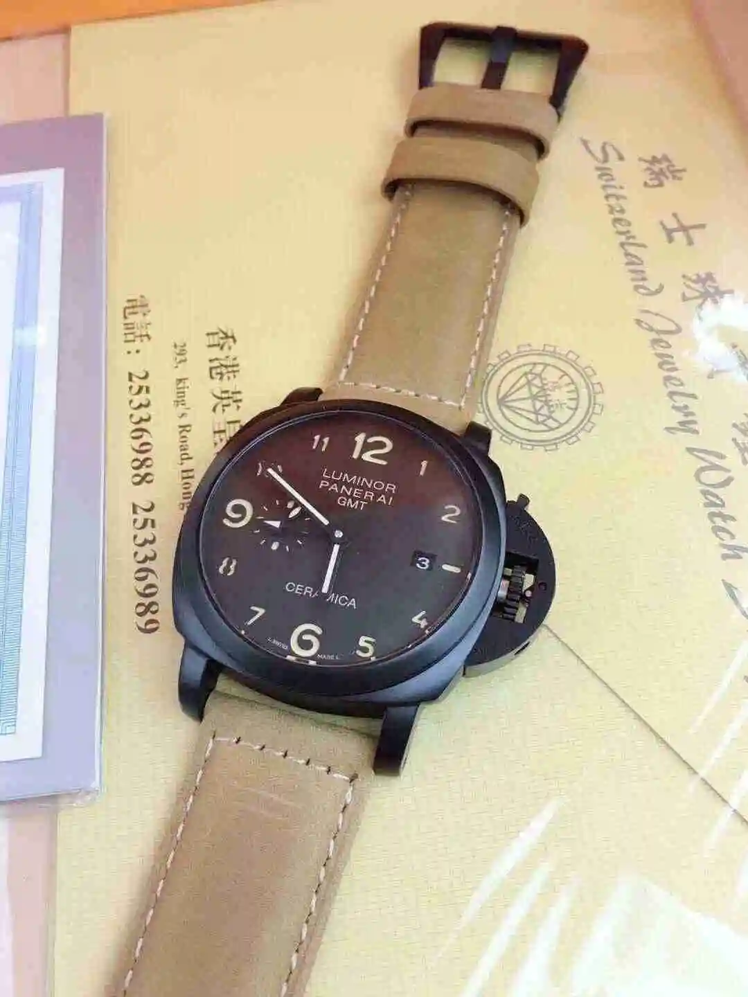 General Watches Panerai Peinahai Watch Men's Watch Paired with Original Fully Automatic Mechanical Movement Top Grade 316 Precision Steel Case with Mineral Super Strong Mirror Diameter 44mm KK04050 view 9