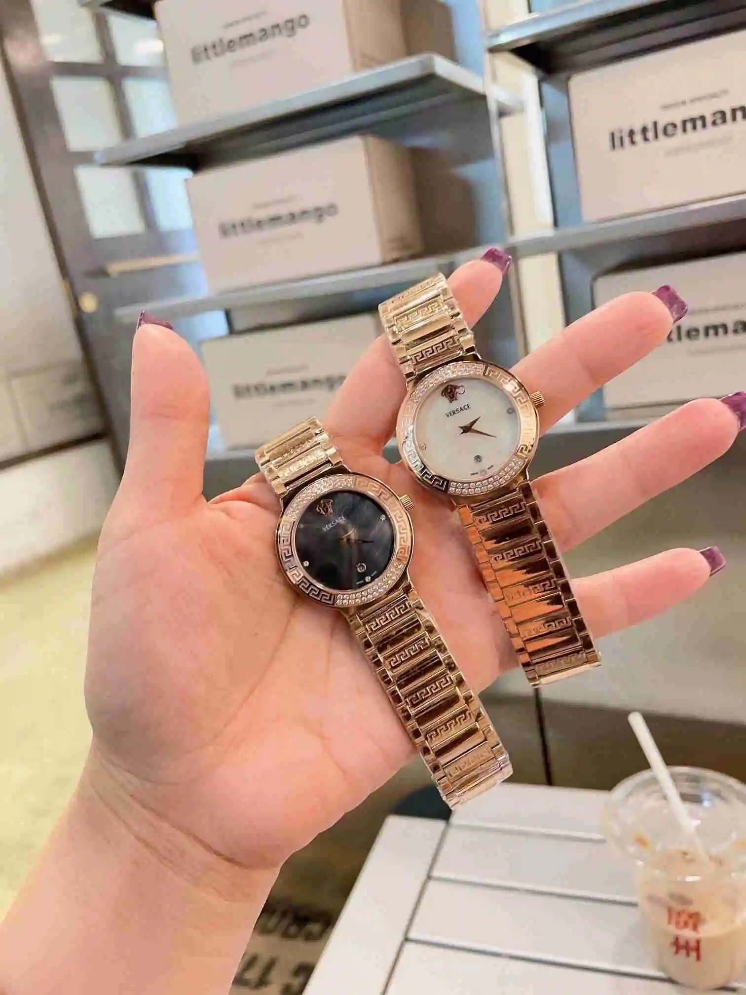 General Watches VER Versace Watch Women's Watch Paired with Original Fully Automatic Mechanical Movement Top Grade 316 Precision Steel Case with Mineral Super Strong Mirror Diameter 34cm KK02850 view 5