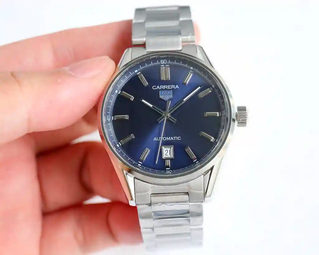 General Watches Tiger @ Tag Heuer men's watch with original fully automatic mechanical movement top 316 stainless steel case strap mineral super mirror diameter 40mm KK09800 2 view 6