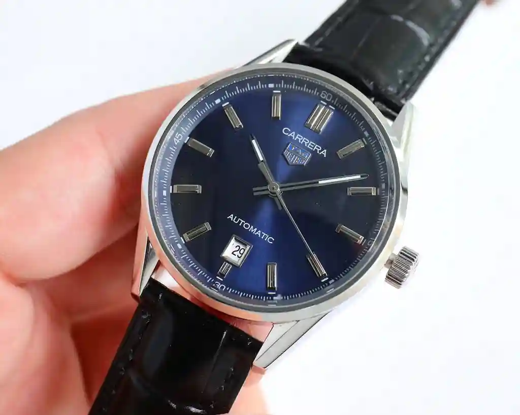General Watches Tiger @ Tag Heuer men's watch with original fully automatic mechanical movement top 316 stainless steel case strap mineral super mirror diameter 40mm KK09800 2 view 8