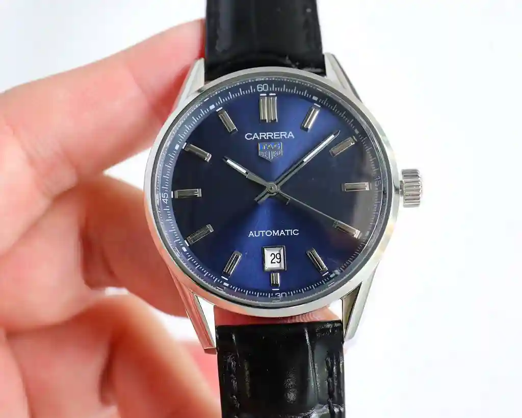 General Watches Tiger @ Tag Heuer men's watch with original fully automatic mechanical movement top 316 stainless steel case strap mineral super mirror diameter 40mm KK09800 2 view 9