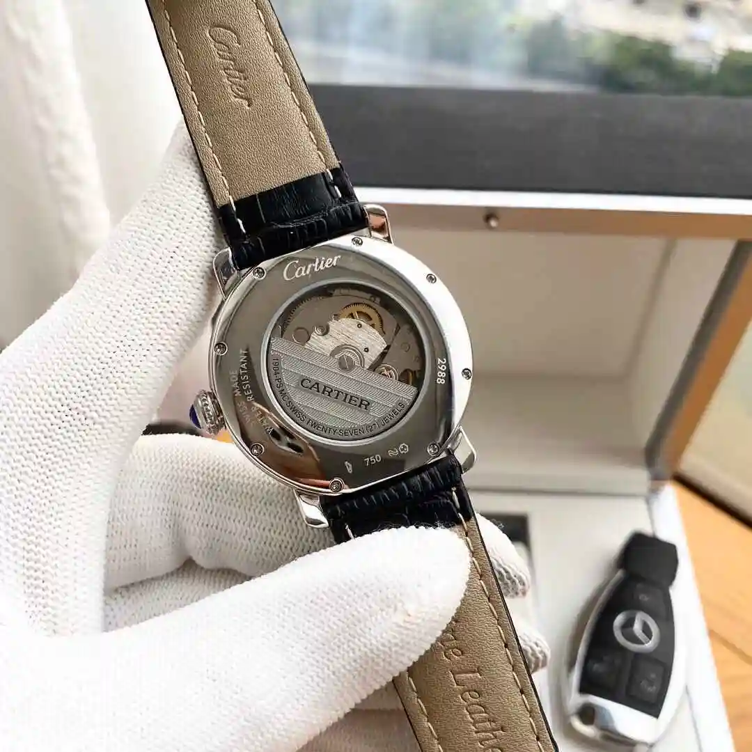 General Watches Cartier Watch Men's Watch Paired with Original Fully Automatic Mechanical Movement Top Grade 316 Precision Steel Case with Mineral Super Strong Mirror Diameter 40mm KK03850 view 3