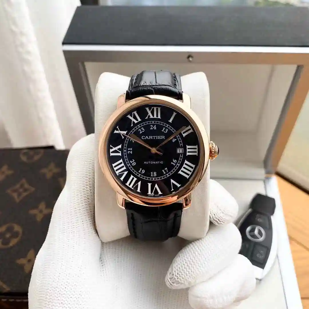 General Watches Cartier Watch Men's Watch Paired with Original Fully Automatic Mechanical Movement Top Grade 316 Precision Steel Case with Mineral Super Strong Mirror Diameter 40mm KK03850 view 5