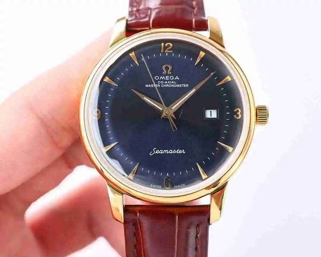 General Watches Omega Watch Men's Watch Paired with Original Fully Automatic Mechanical Movement Top Grade 316 Precision Steel Case with Mineral Super Strong Mirror Diameter 41mm kk view 9