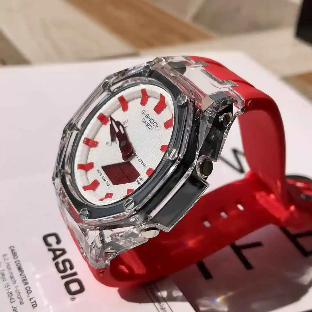 General Watches Original order customized new Casio watch couple pairing with original fully automatic mechanical movement, top grade 316 precision steel case with mineral super strong mirror diameter 44mm DMA8801850 view 2