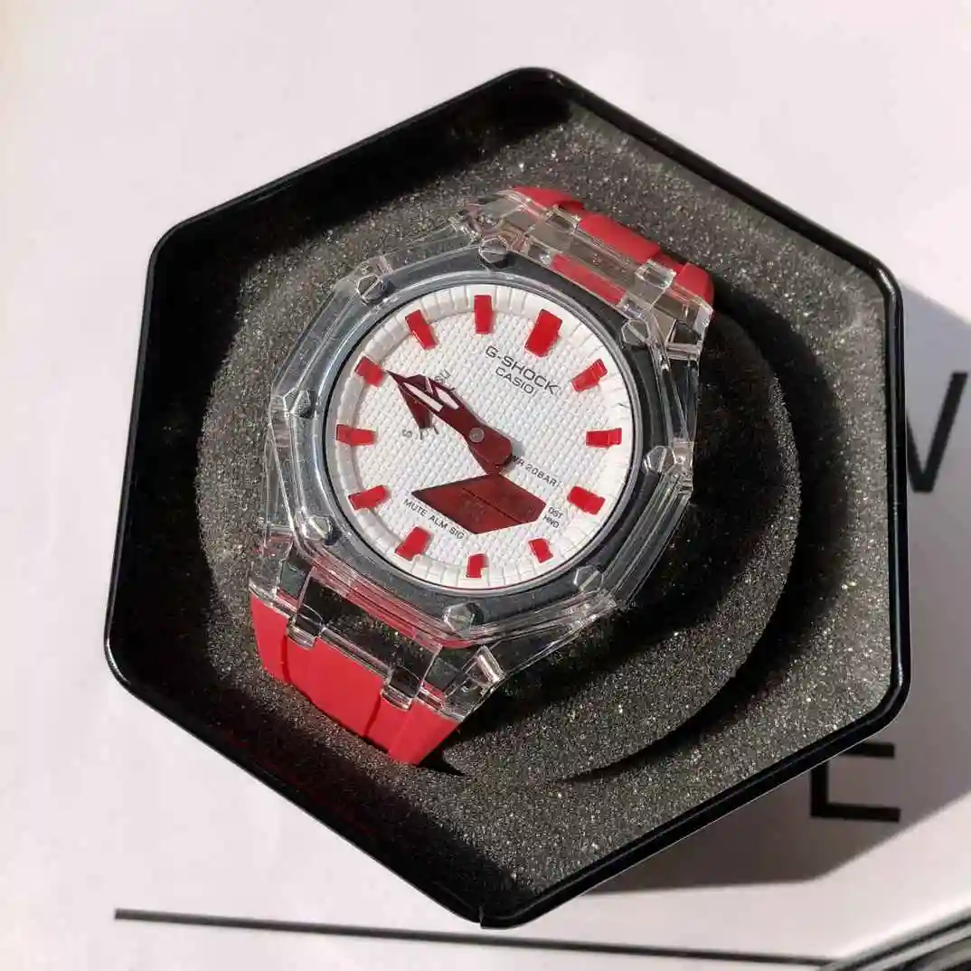 General Watches Original order customized new Casio watch couple pairing with original fully automatic mechanical movement, top grade 316 precision steel case with mineral super strong mirror diameter 44mm DMA8801850 view 5