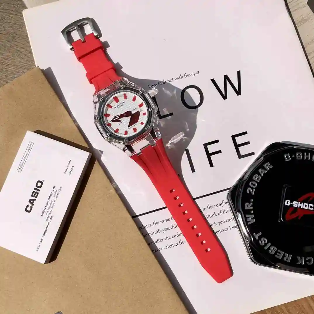 General Watches Original order customized new Casio watch couple pairing with original fully automatic mechanical movement, top grade 316 precision steel case with mineral super strong mirror diameter 44mm DMA8801850 view 6