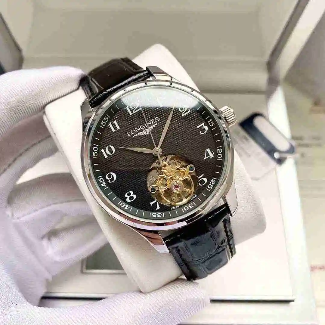 General Watches Longines Watch Men's Watch Paired with Original Fully Automatic Mechanical Movement Top Grade 316 Precision Steel Case with Mineral Super Strong Mirror Diameter 42mm KK05350 1 view 6