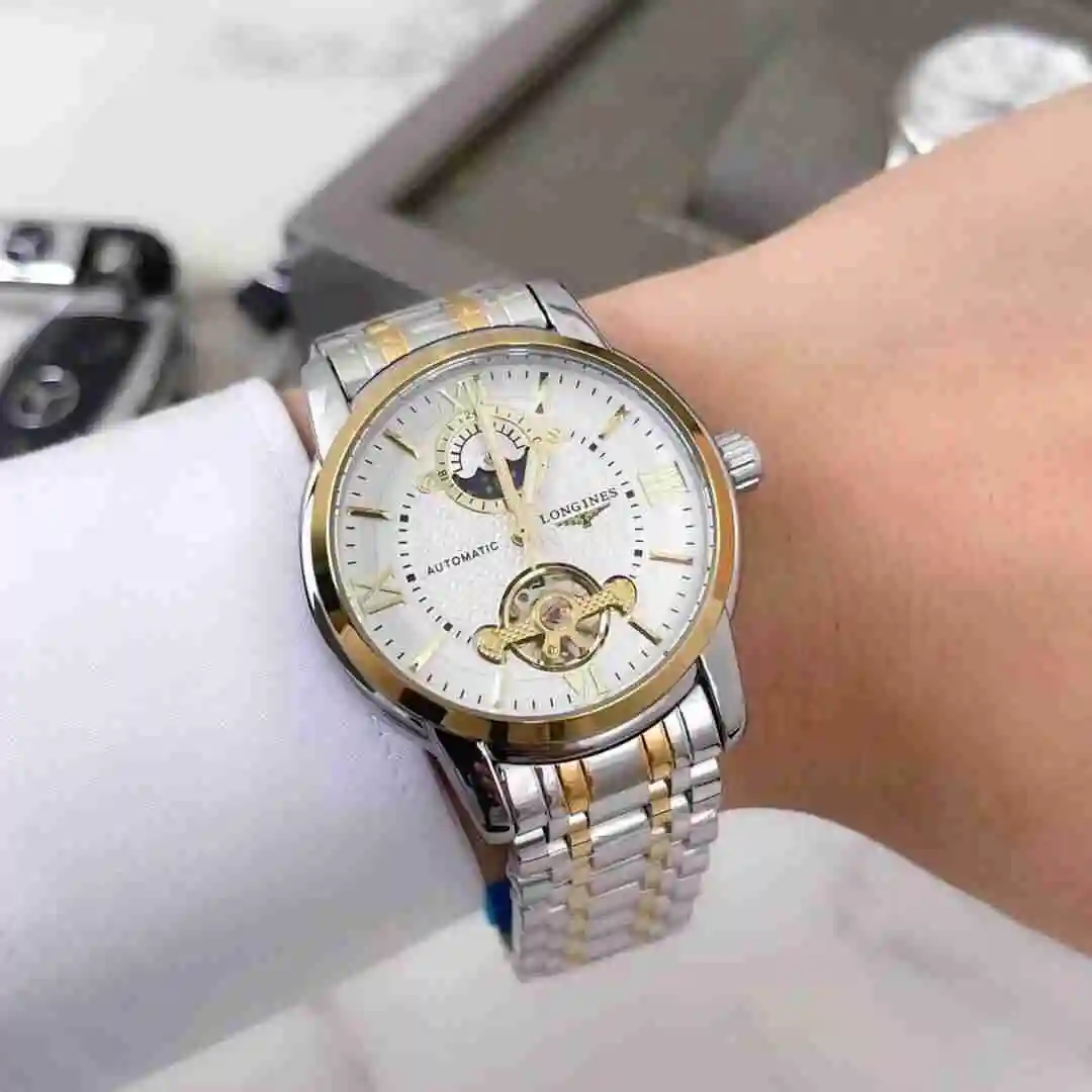 General Watches Longines Watch Men's Watch Paired with Original Fully Automatic Mechanical Movement Top Grade 316 Precision Steel Case with Mineral Super Strong Mirror Diameter 42mm KK03850 view 4