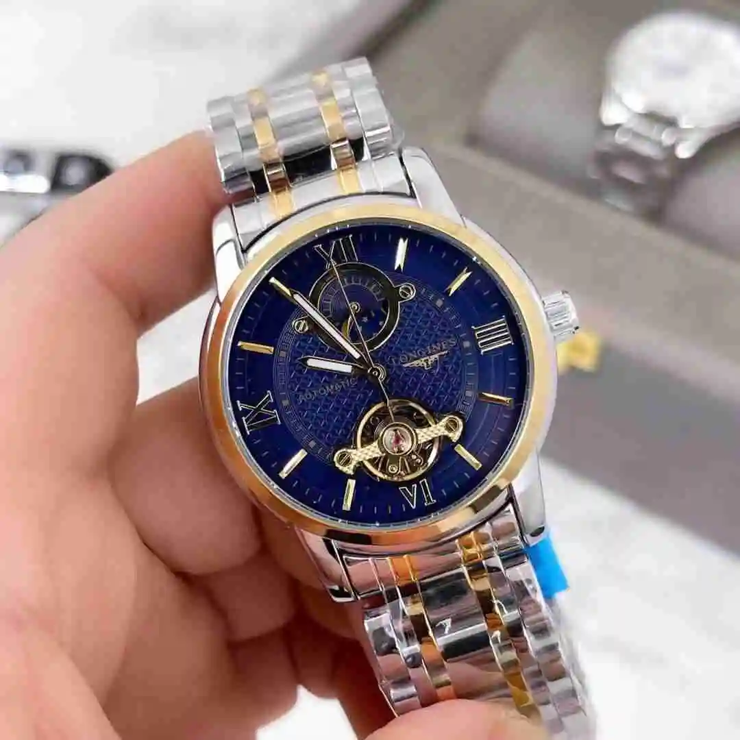 General Watches Longines Watch Men's Watch Paired with Original Fully Automatic Mechanical Movement Top Grade 316 Precision Steel Case with Mineral Super Strong Mirror Diameter 42mm KK03850 view 7