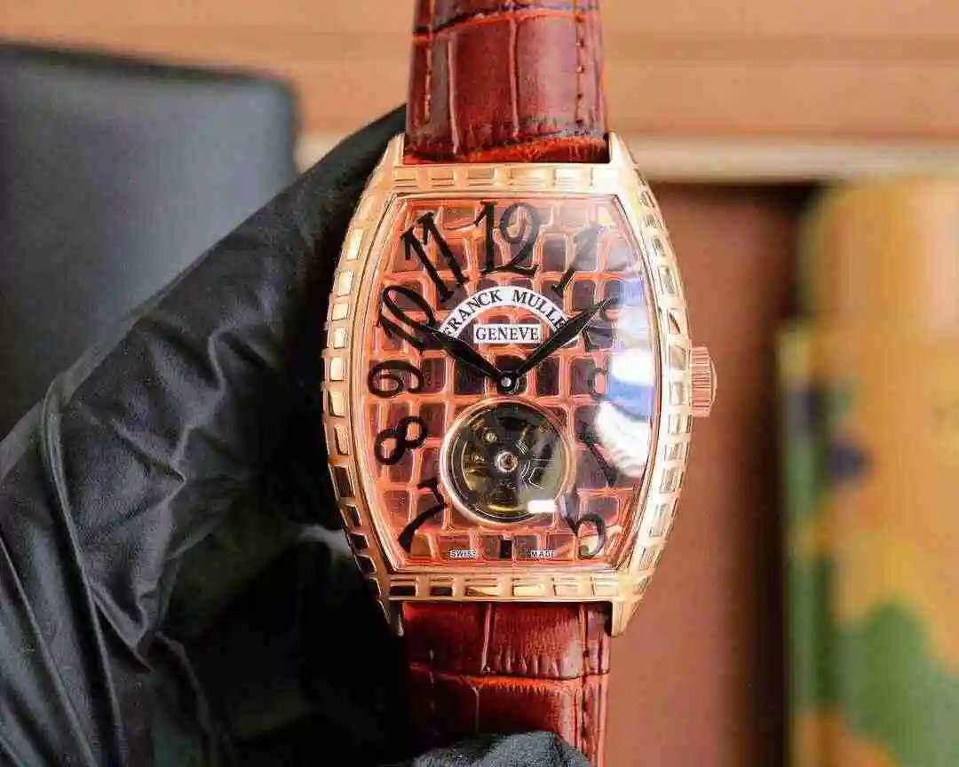 General Watches Franck Muller Frank Watch Men's Watch Paired with Original Fully Automatic Mechanical Movement Top Grade 316 Precision Steel Case with Mineral Super Strong Mirror Diameter 554213mm KK05350 view 2