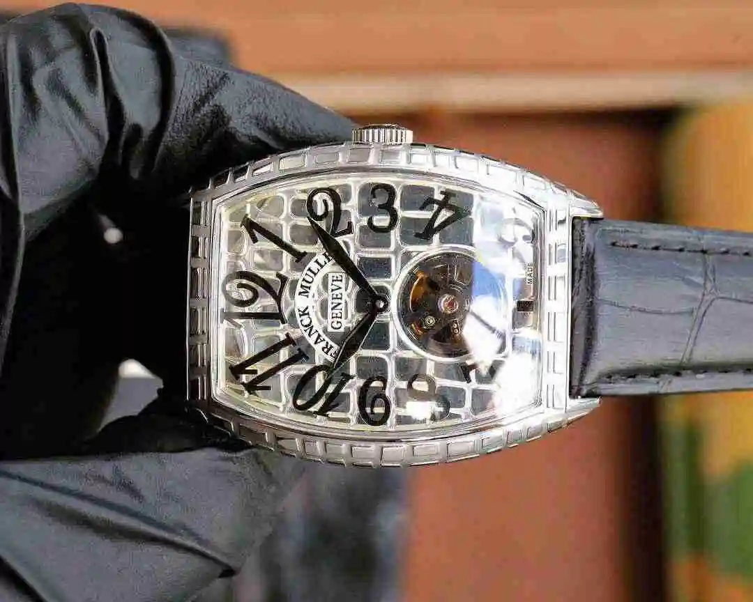 General Watches Franck Muller Frank Watch Men's Watch Paired with Original Fully Automatic Mechanical Movement Top Grade 316 Precision Steel Case with Mineral Super Strong Mirror Diameter 554213mm KK05350 view 7