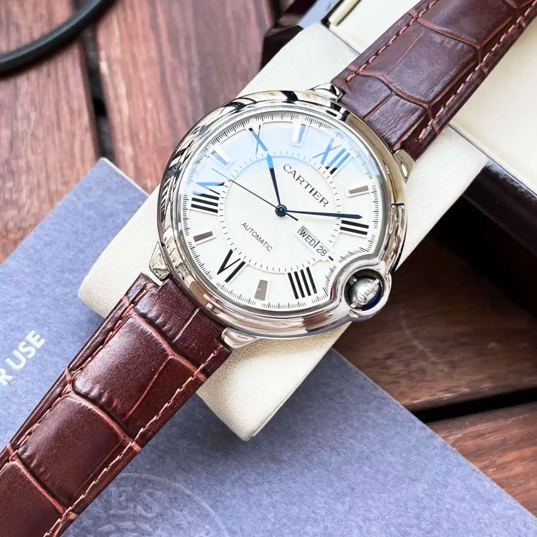 General Watches Watch, men's watch with original fully automatic mechanical movement, top-grade 316 stainless steel case and strap, mineral super mirror, diameter 44mm KK04250 view 5
