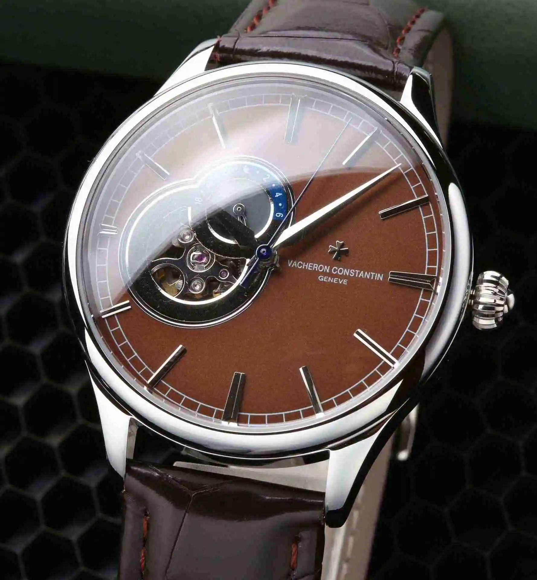 General Watches Vacheron Constantin Jiangshi Danton Watch Men's Watch Paired with Original Fully Automatic Mechanical Movement, Top Grade 316 Precision Steel Case with Mineral Super Strong Mirror Diameter 42mm KK05800 view 7