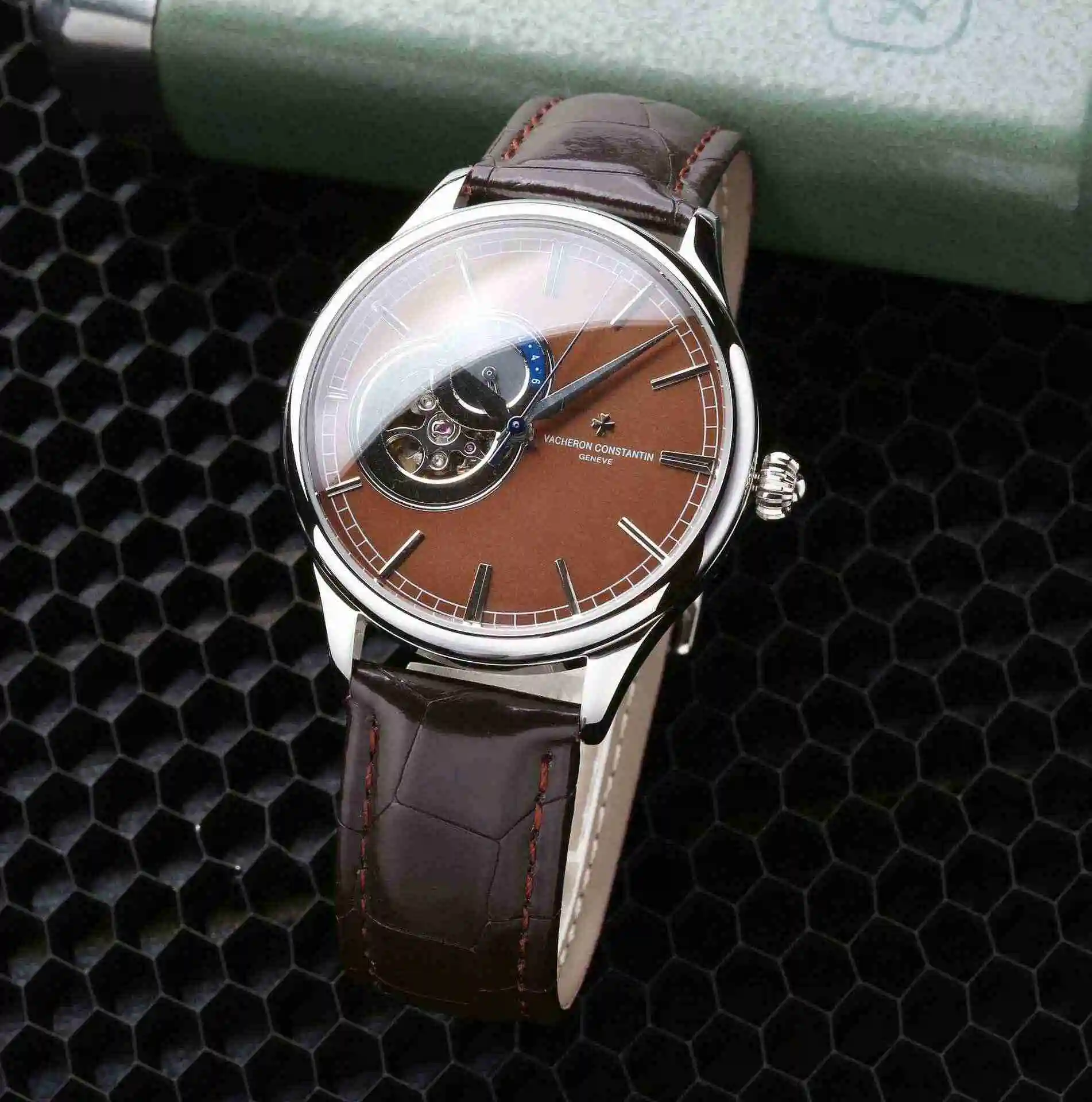 General Watches Vacheron Constantin Jiangshi Danton Watch Men's Watch Paired with Original Fully Automatic Mechanical Movement, Top Grade 316 Precision Steel Case with Mineral Super Strong Mirror Diameter 42mm KK05800 view 8