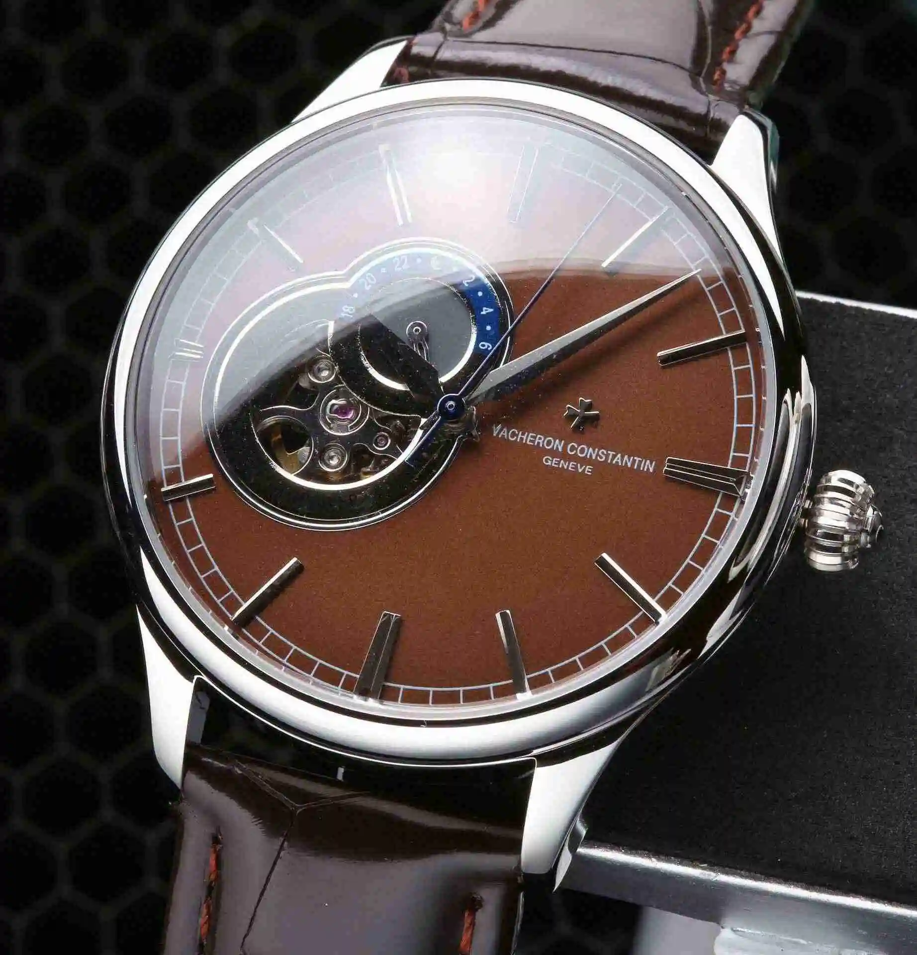 General Watches Vacheron Constantin Jiangshi Danton Watch Men's Watch Paired with Original Fully Automatic Mechanical Movement, Top Grade 316 Precision Steel Case with Mineral Super Strong Mirror Diameter 42mm KK05800 view 9
