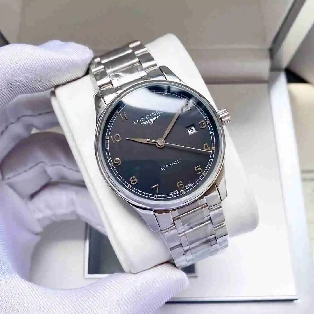 General Watches Longines Watch Men's Watch Paired with Original Fully Automatic Mechanical Movement Top grade 316 Precision Steel Case with Mineral Super Strong Mirror Diameter 40mm KK04250 view 8