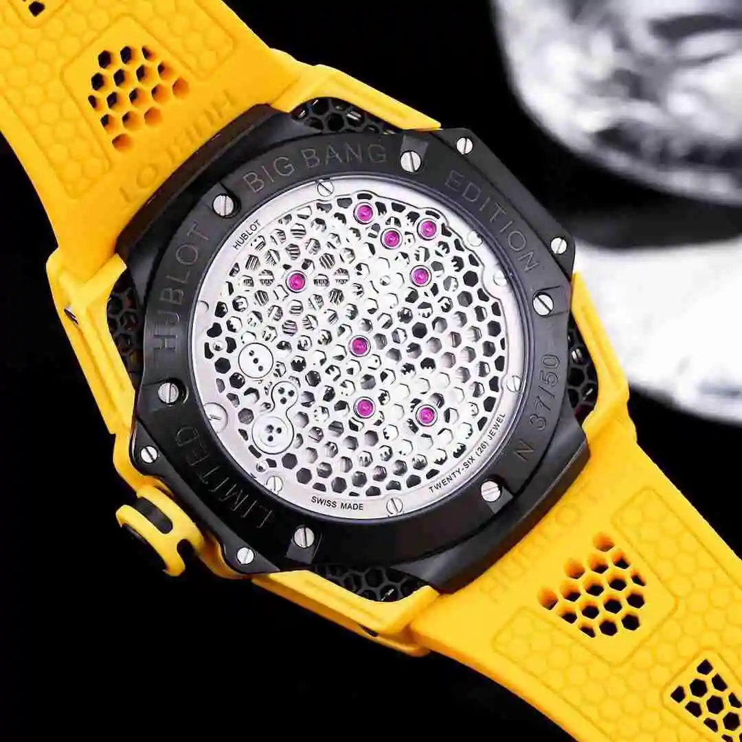 General Watches Hublot Yubo Watch Men's Watch Paired with Original Fully Automatic Mechanical Movement Top Grade 316 Precision Steel Case with Mineral Super Strong Mirror Diameter 44mm KK07500 2 view 3
