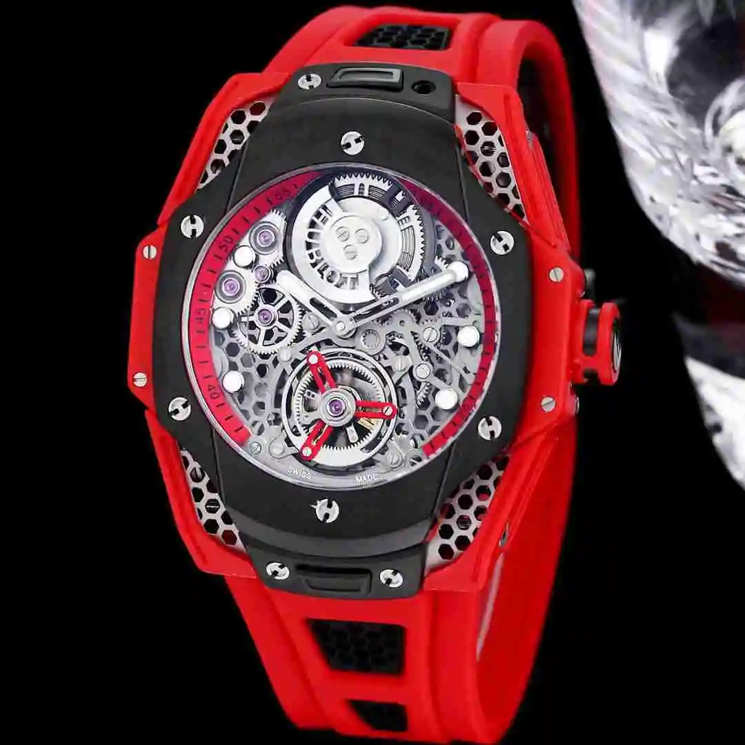 General Watches Hublot Yubo Watch Men's Watch Paired with Original Fully Automatic Mechanical Movement Top Grade 316 Precision Steel Case with Mineral Super Strong Mirror Diameter 44mm KK07500 2 view 5