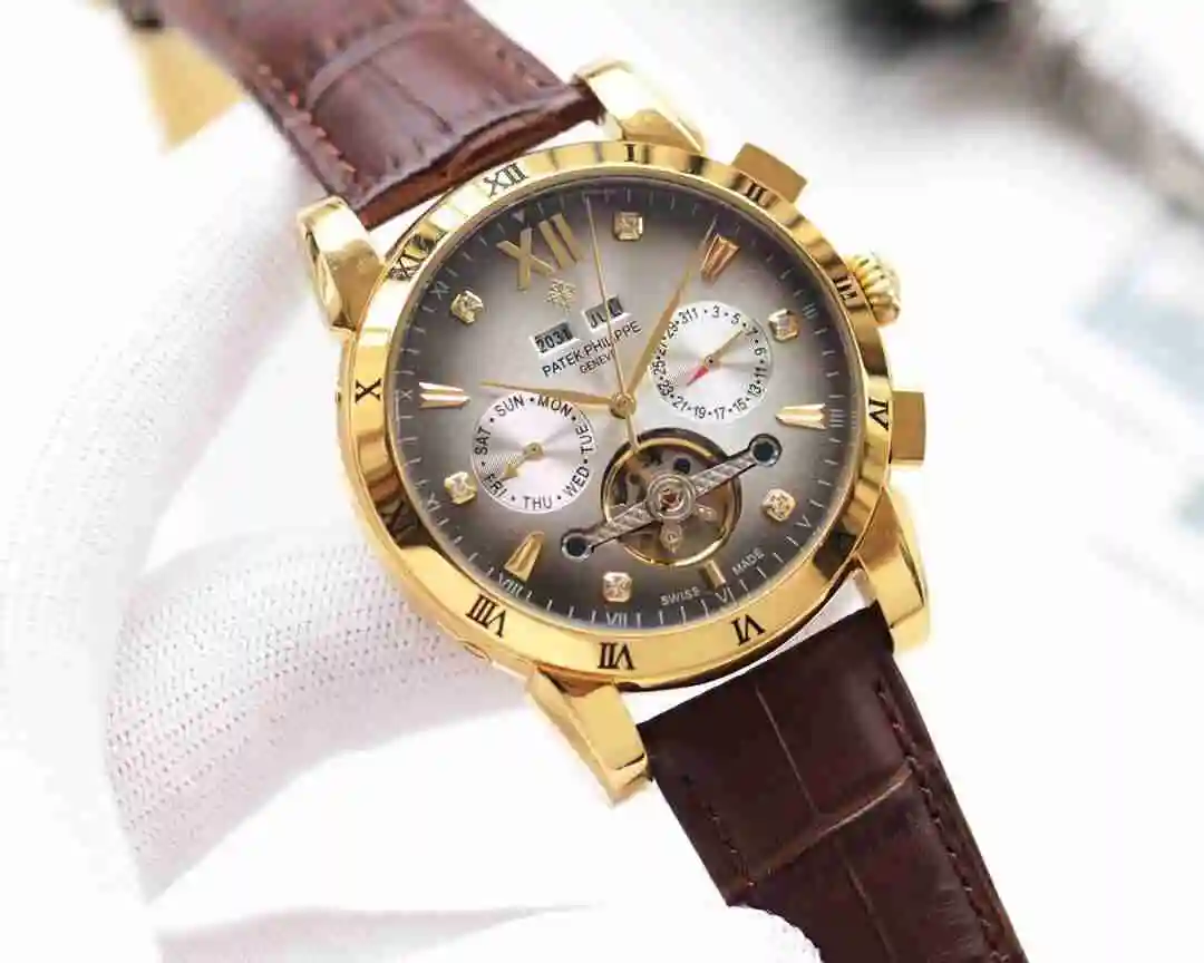 General Watches Patek Philippe Watch Men's Watch Paired with Original Fully Automatic Mechanical Movement Top Grade 316 Precision Steel Case Case with Mineral Super Strong Mirror Diameter 42mm KK04150 view 4