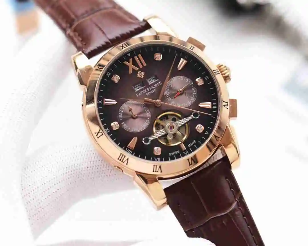 General Watches Patek Philippe Watch Men's Watch Paired with Original Fully Automatic Mechanical Movement Top Grade 316 Precision Steel Case Case with Mineral Super Strong Mirror Diameter 42mm KK04150 view 6