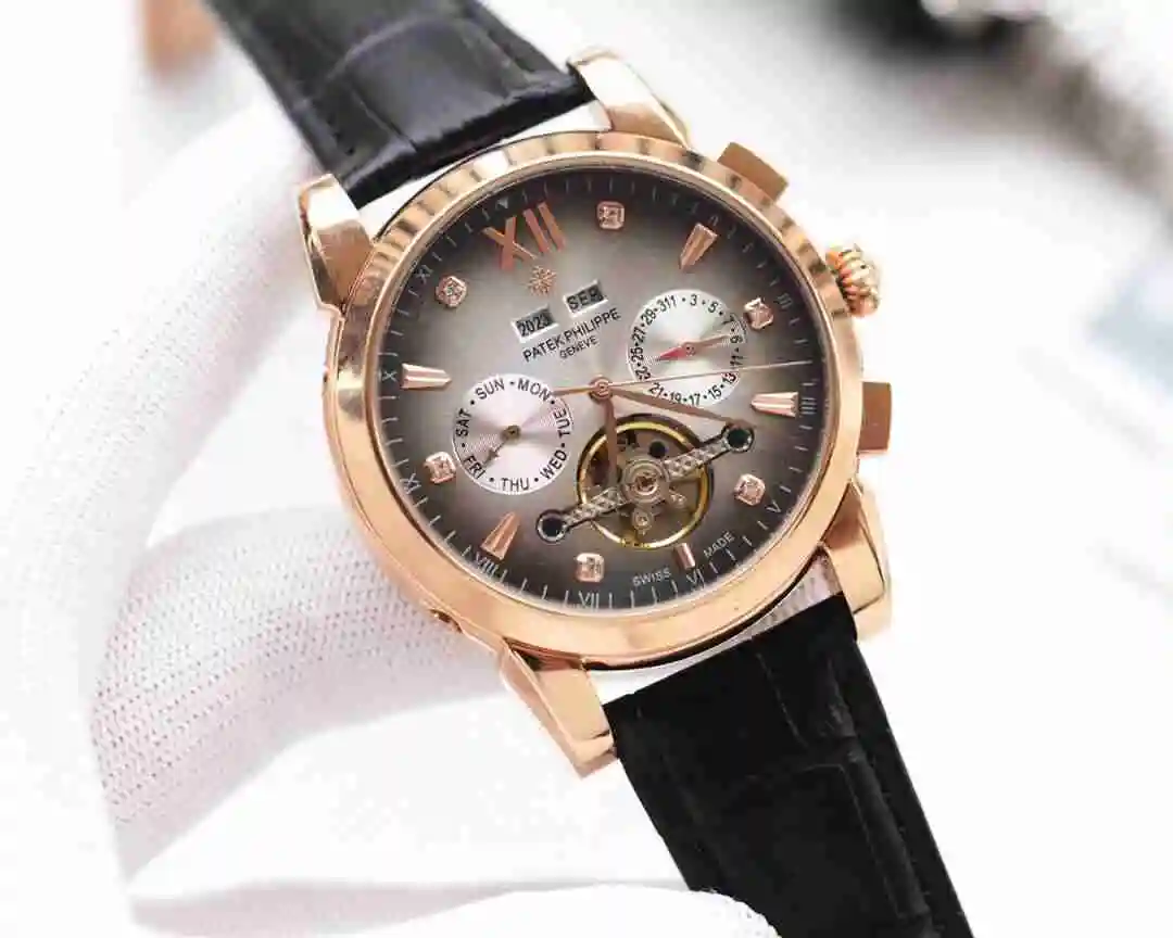 General Watches Patek Philippe Watch Men's Watch Paired with Original Fully Automatic Mechanical Movement Top Grade 316 Precision Steel Case Case with Mineral Super Strong Mirror Diameter 42mm KK04150 view 7