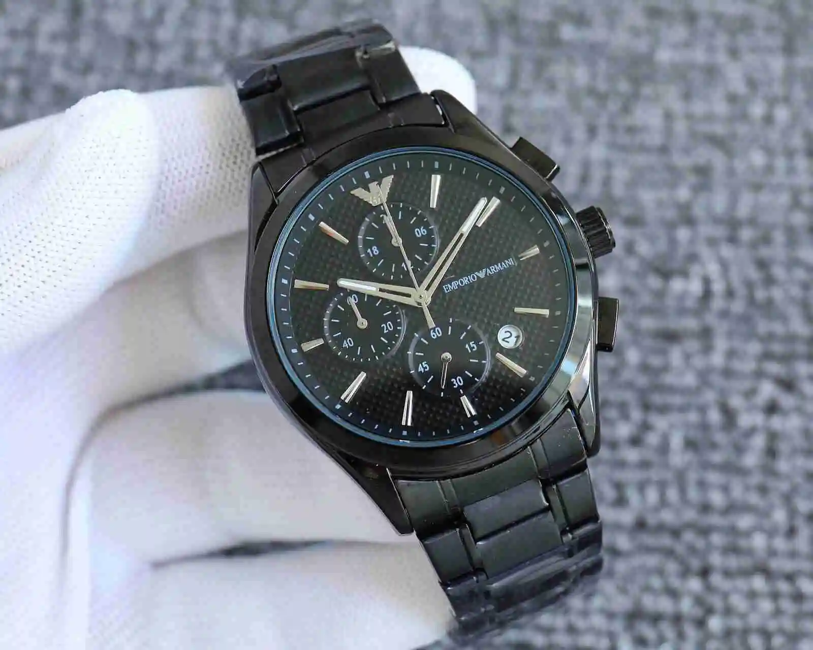 General Watches Armani Watch Men's Watch Paired with Original Fully Automatic Mechanical Movement Top Grade 316 Precision Steel Case with Mineral Super Strong Mirror Diameter 43mm KK02750 view 6