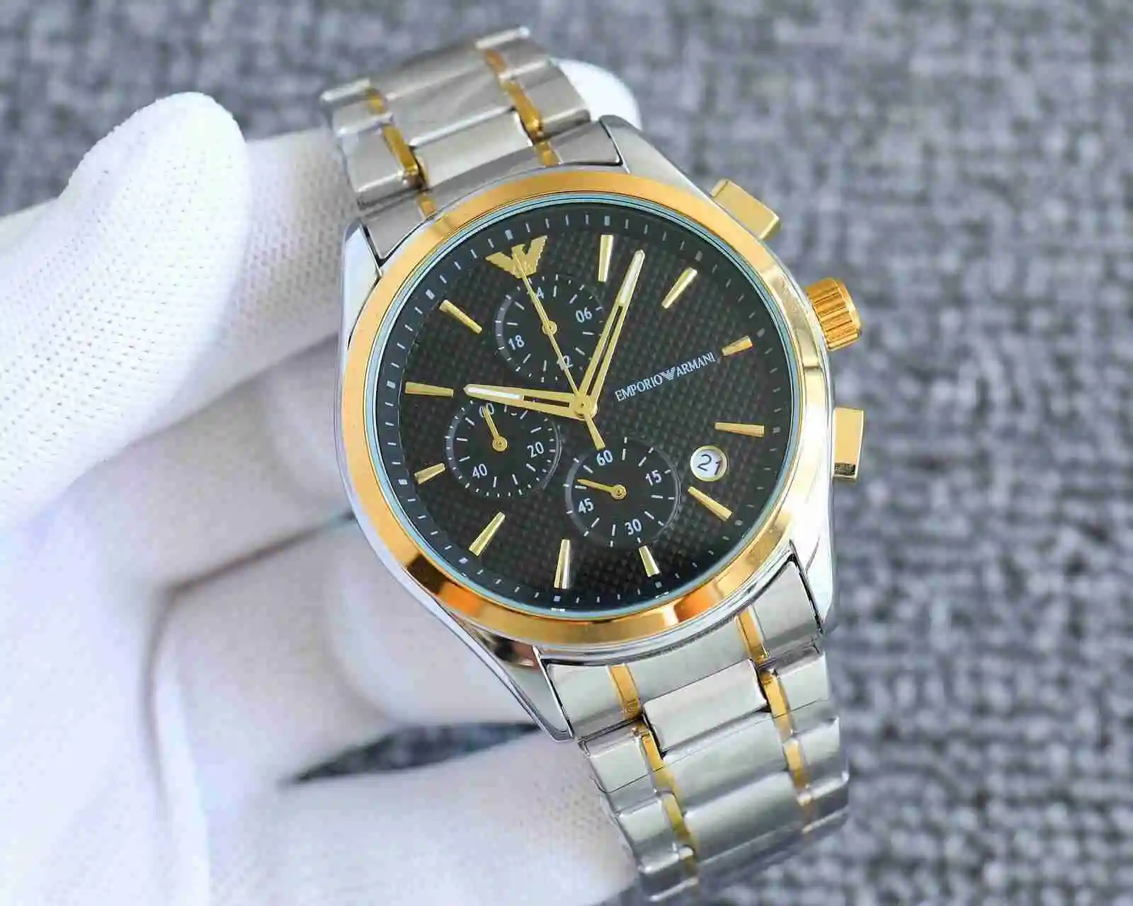 General Watches Armani Watch Men's Watch Paired with Original Fully Automatic Mechanical Movement Top Grade 316 Precision Steel Case with Mineral Super Strong Mirror Diameter 43mm KK02750 view 7