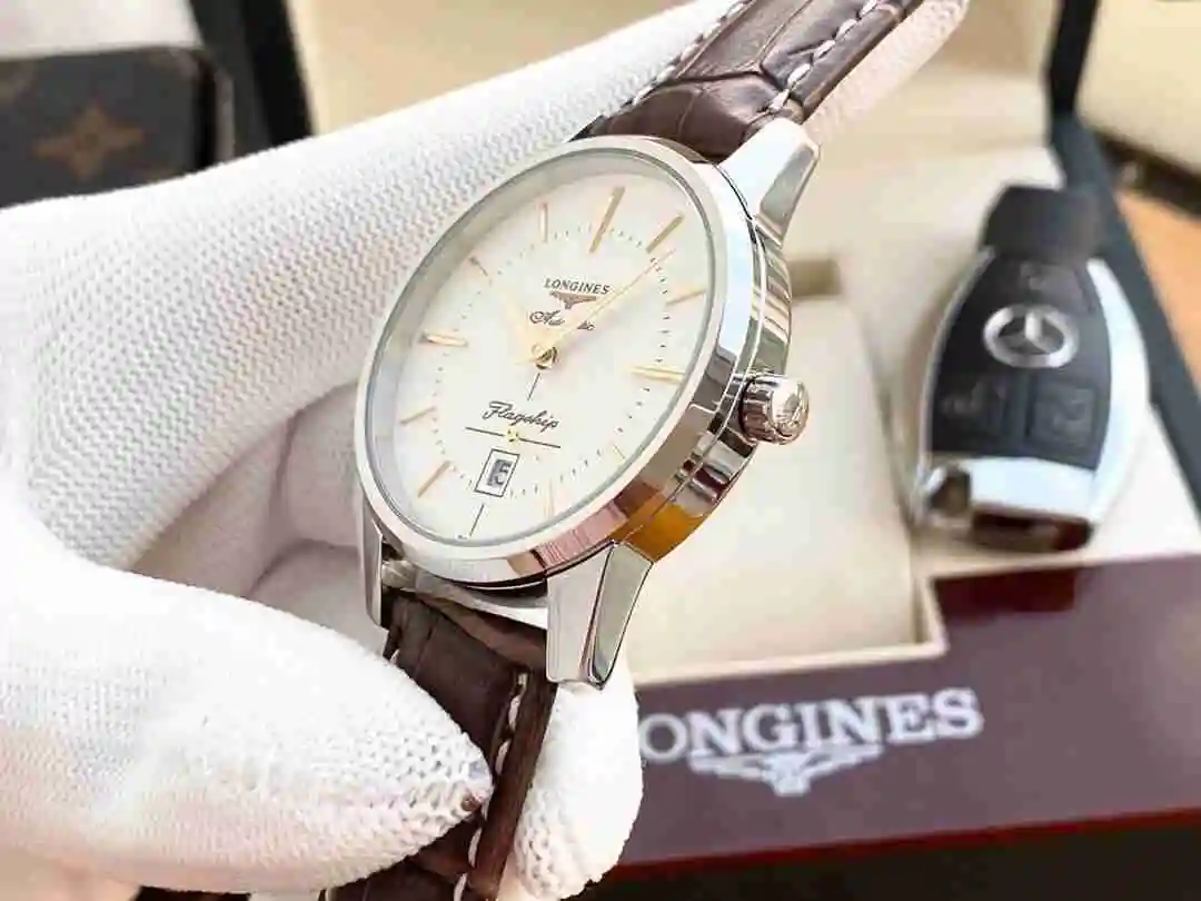 General Watches Longines Watch Men's Watch Paired with Original Fully Automatic Mechanical Movement Top Grade 316 Precision Steel Case with Mineral Super Strong Mirror Diameter 40mm KK03050 view 4