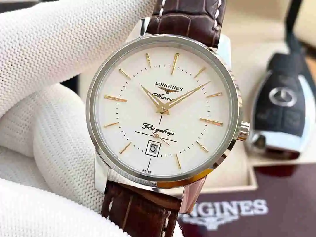 General Watches Longines Watch Men's Watch Paired with Original Fully Automatic Mechanical Movement Top Grade 316 Precision Steel Case with Mineral Super Strong Mirror Diameter 40mm KK03050 view 5