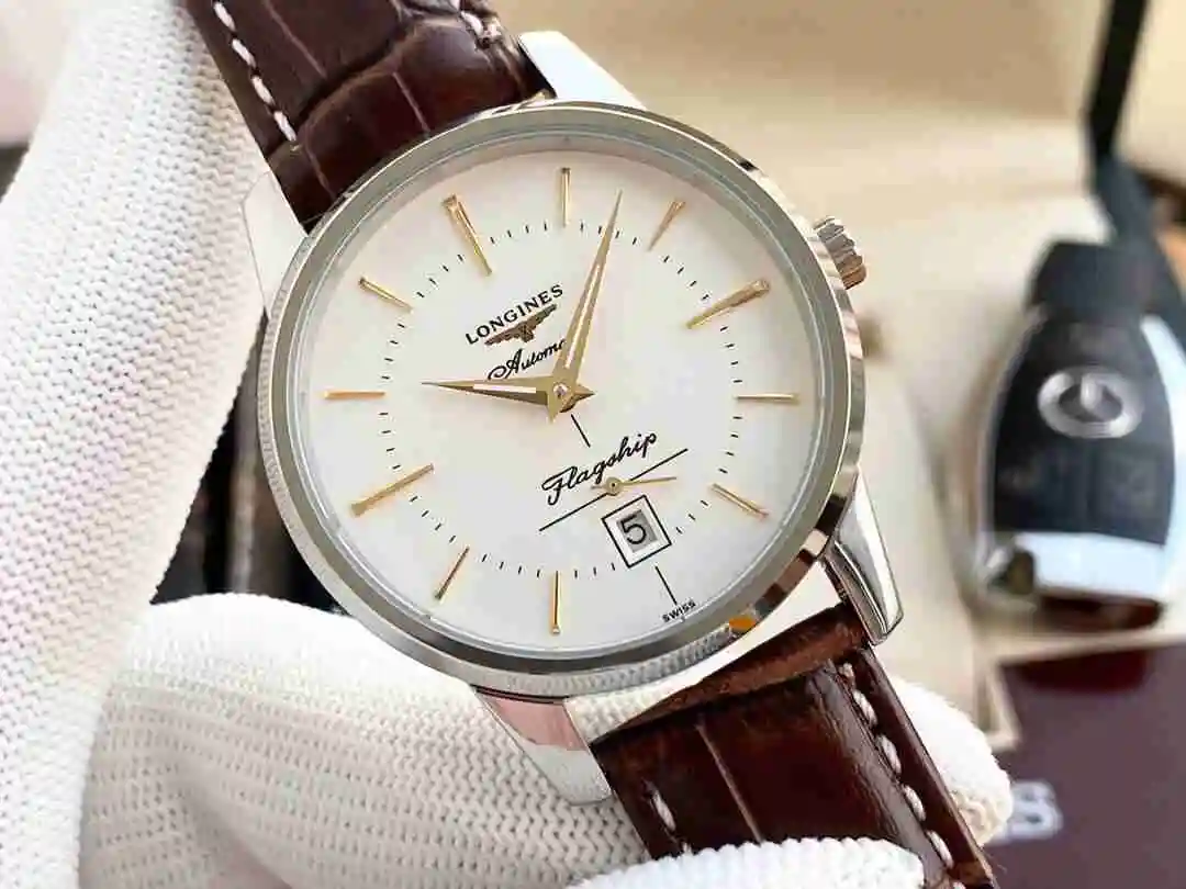 General Watches Longines Watch Men's Watch Paired with Original Fully Automatic Mechanical Movement Top Grade 316 Precision Steel Case with Mineral Super Strong Mirror Diameter 40mm KK03050 view 6