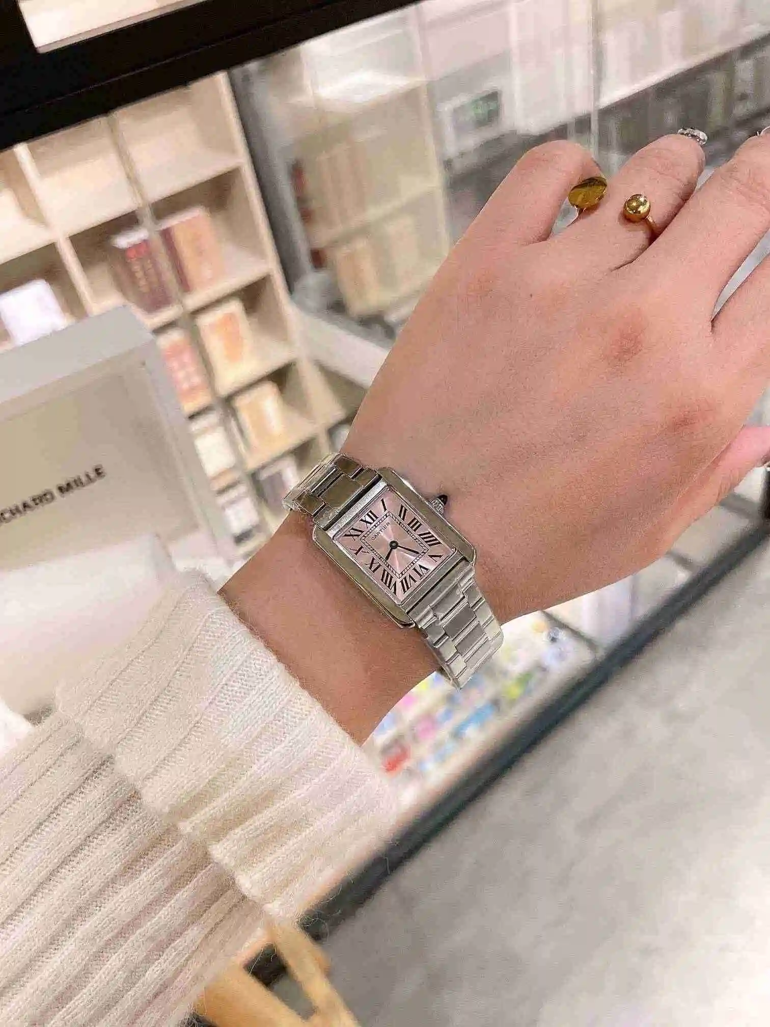General Watches Cartier Watch Couple Pairing with Original Fully Automatic Mechanical Movement Top Grade 316 Precision Steel Case with Mineral Super Strong Mirror Diameter Male 34mmX27mm KK03250 view 3