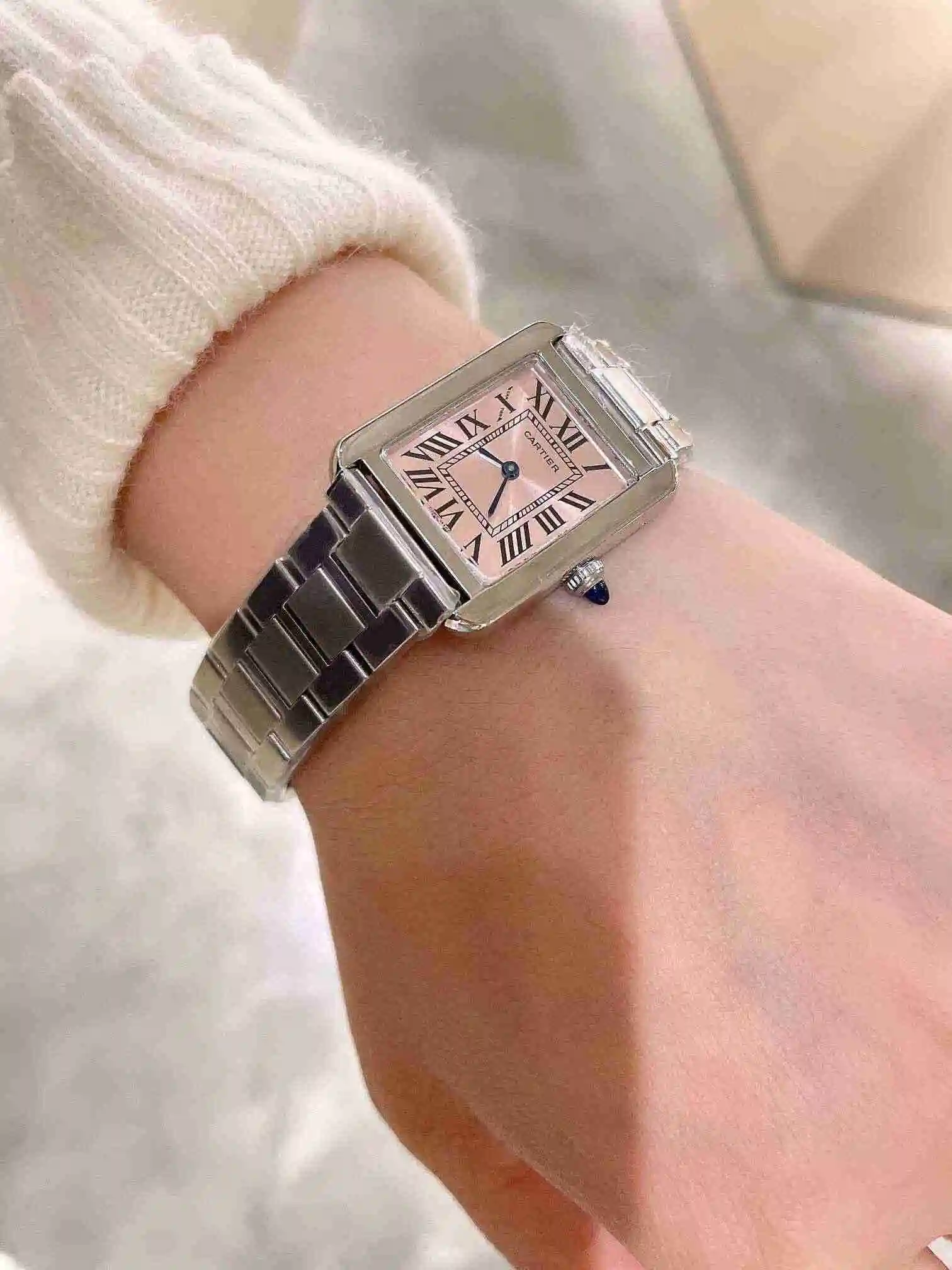 General Watches Cartier Watch Couple Pairing with Original Fully Automatic Mechanical Movement Top Grade 316 Precision Steel Case with Mineral Super Strong Mirror Diameter Male 34mmX27mm KK03250 view 4