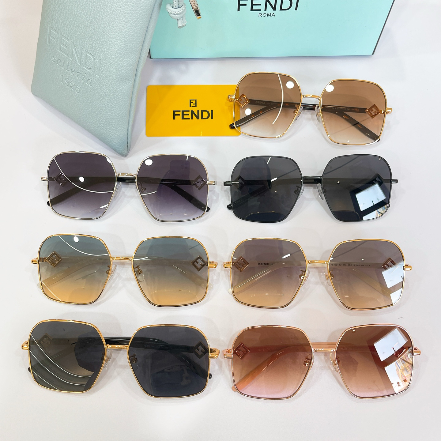 Fendi EL:FE40218U Size 58-15-140 Sunglasses view 8