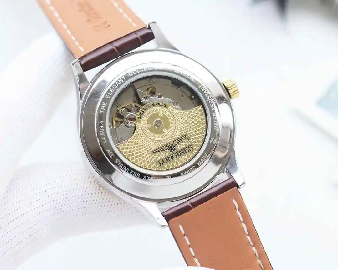 General Watches Longines Watch Men's Watch Paired with Original Fully Automatic Mechanical Movement Top Grade 316 Precision Steel Case with Mineral Super Strong Mirror Diameter 42mm KK04450 view 3