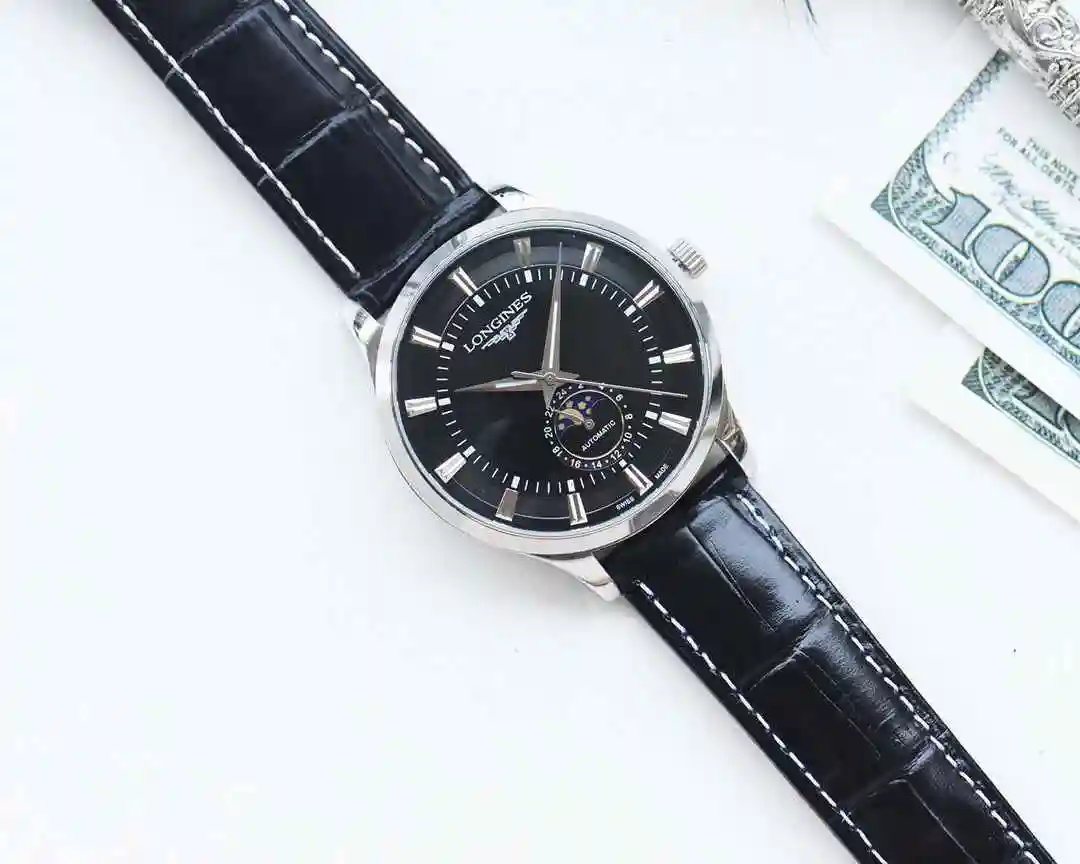 General Watches Longines Watch Men's Watch Paired with Original Fully Automatic Mechanical Movement Top Grade 316 Precision Steel Case with Mineral Super Strong Mirror Diameter 42mm KK04450 view 7