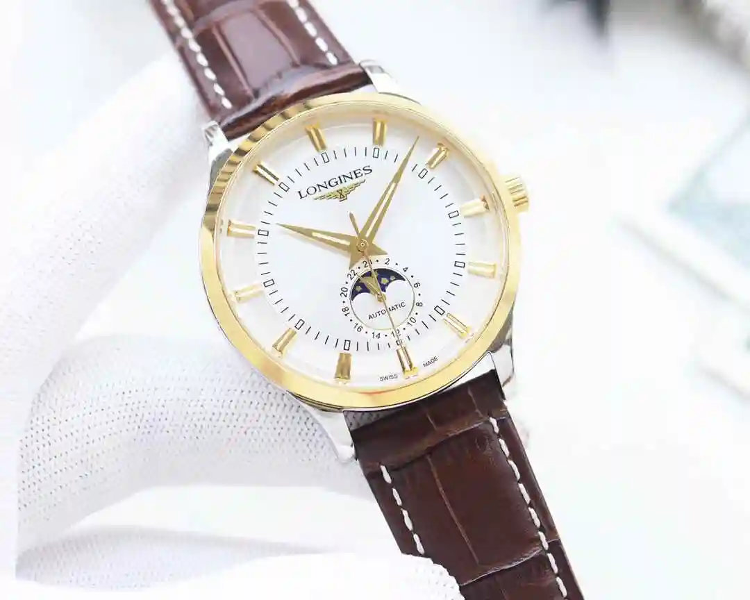 General Watches Longines Watch Men's Watch Paired with Original Fully Automatic Mechanical Movement Top Grade 316 Precision Steel Case with Mineral Super Strong Mirror Diameter 42mm KK04450 view 8