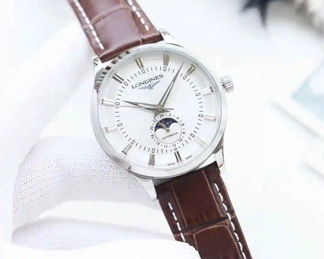 General Watches Longines Watch Men's Watch Paired with Original Fully Automatic Mechanical Movement Top Grade 316 Precision Steel Case with Mineral Super Strong Mirror Diameter 42mm KK04450 view 9