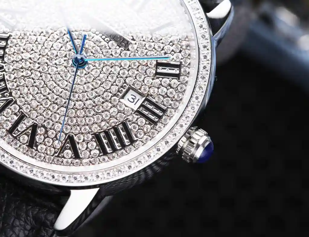 General Watches Cartier KA@DIYA men's watch with original fully automatic mechanical movement, top-grade 316 stainless steel case and strap, mineral super mirror, diameter 42mm KK06450 view 6