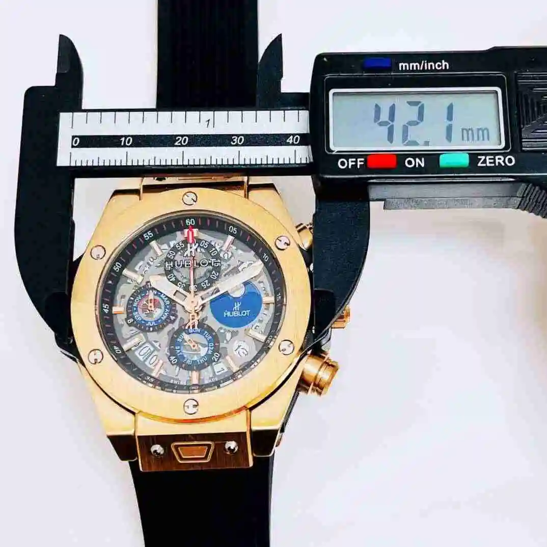 General Watches HUBLOT UBO Watch Men's Watch Paired with Original Fully Automatic Mechanical Movement Top Grade 316 Precision Steel Case with Mineral Super Strong Mirror Diameter 42mm KK04350 view 6