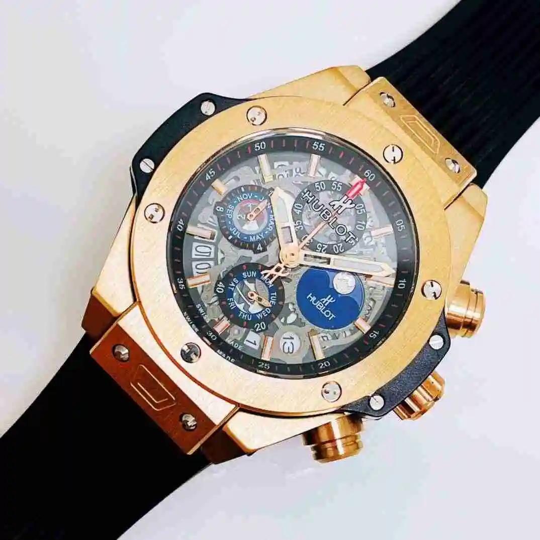 General Watches HUBLOT UBO Watch Men's Watch Paired with Original Fully Automatic Mechanical Movement Top Grade 316 Precision Steel Case with Mineral Super Strong Mirror Diameter 42mm KK04350 view 8
