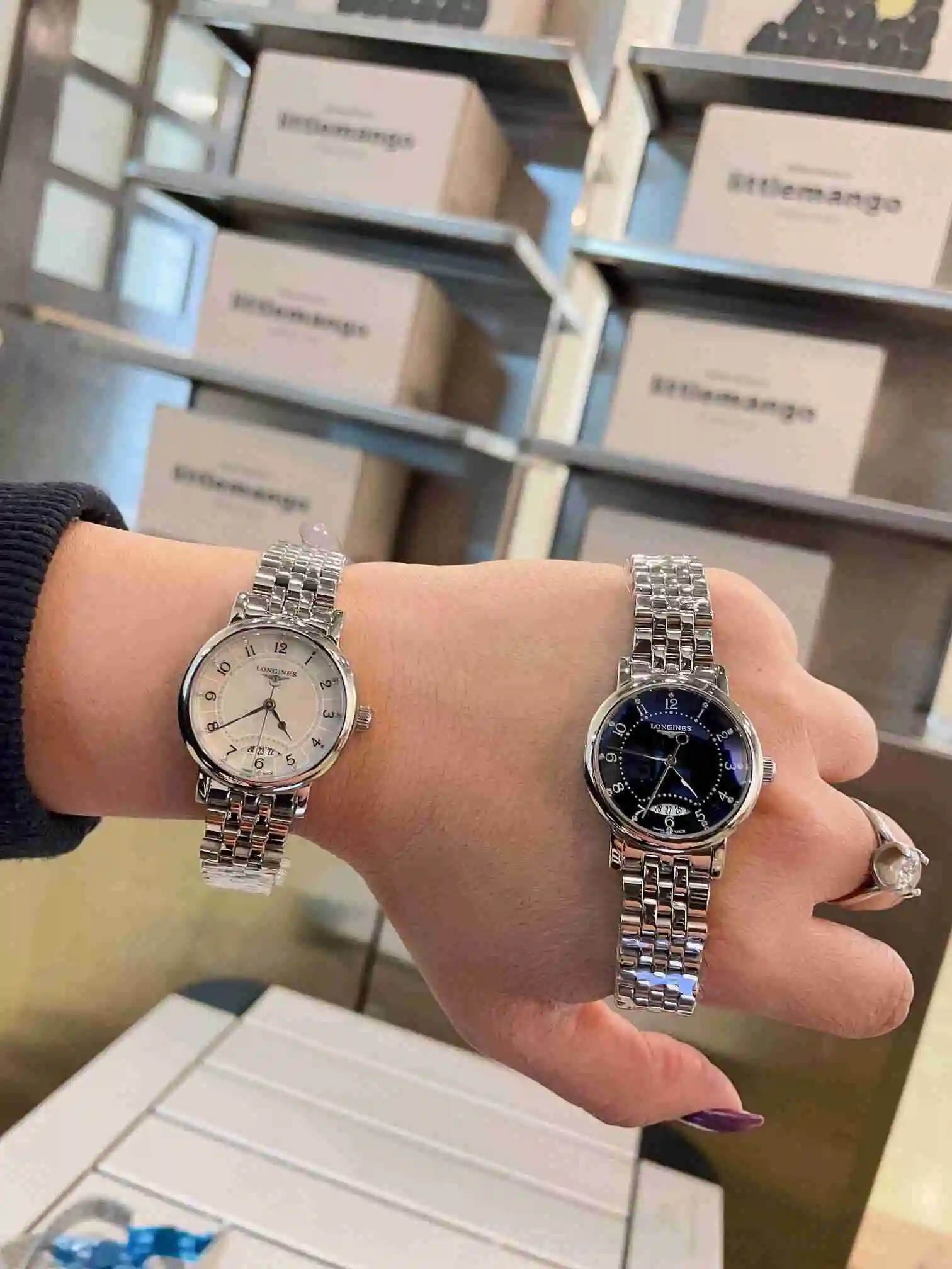 General Watches Longines watch for women with original fully automatic mechanical movement, top grade 316 precision steel case with mineral super strong mirror diameter 32mm KK02750 view 2