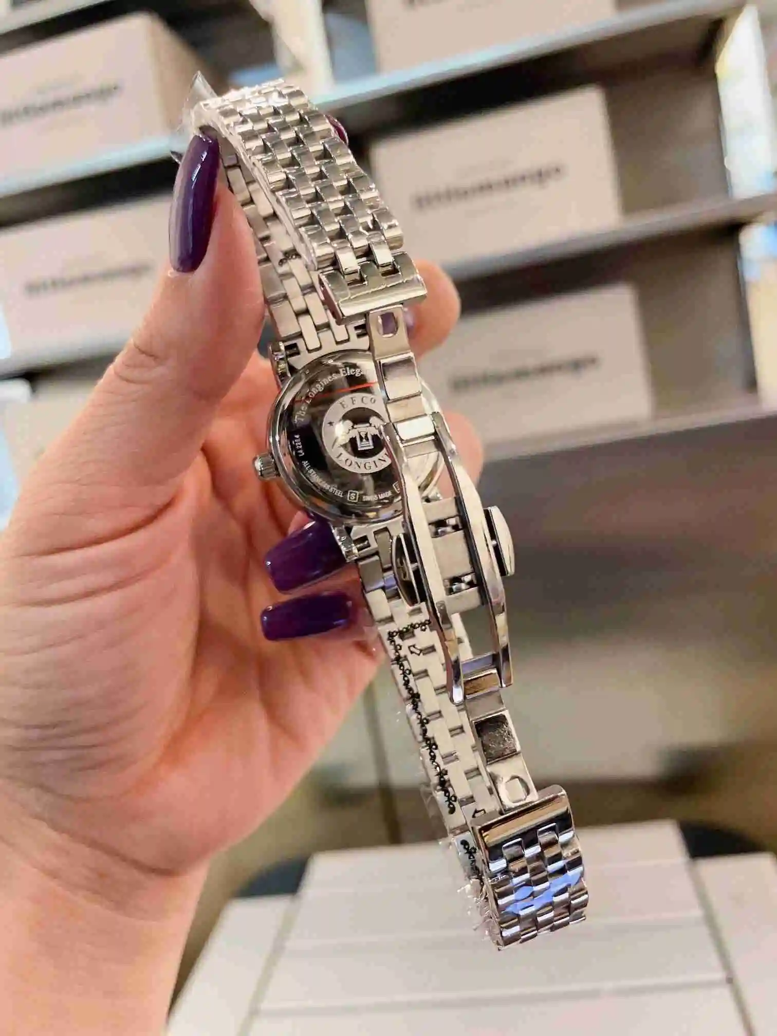 General Watches Longines watch for women with original fully automatic mechanical movement, top grade 316 precision steel case with mineral super strong mirror diameter 32mm KK02750 view 4