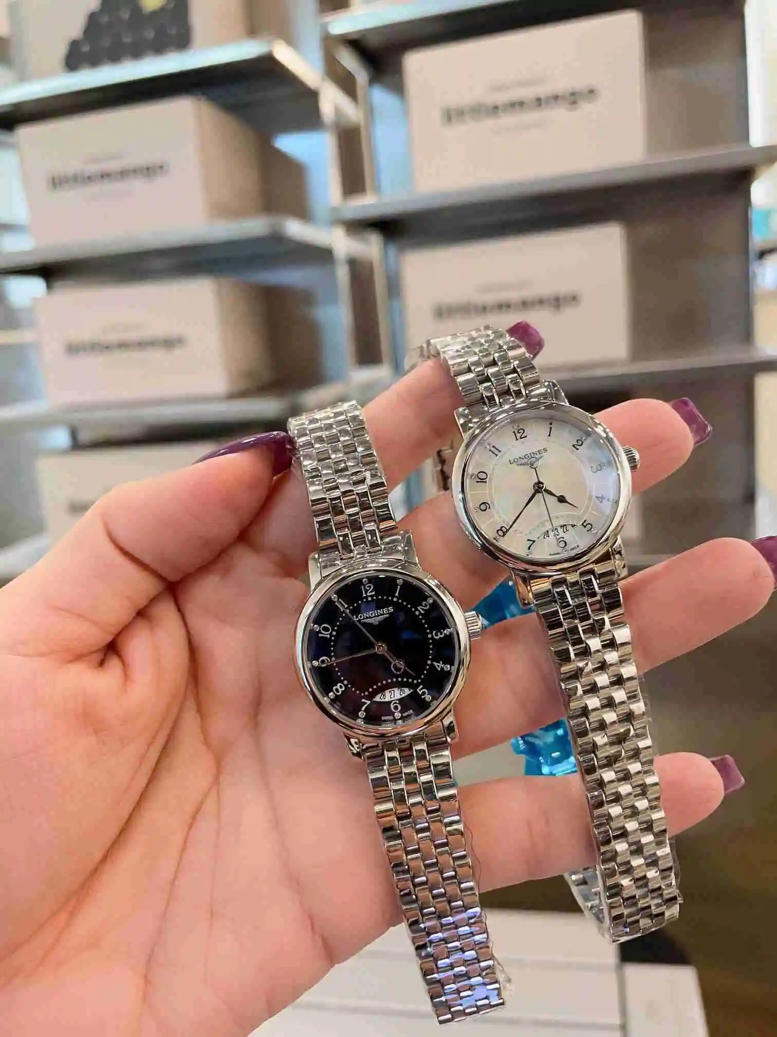 General Watches Longines watch for women with original fully automatic mechanical movement, top grade 316 precision steel case with mineral super strong mirror diameter 32mm KK02750 view 5