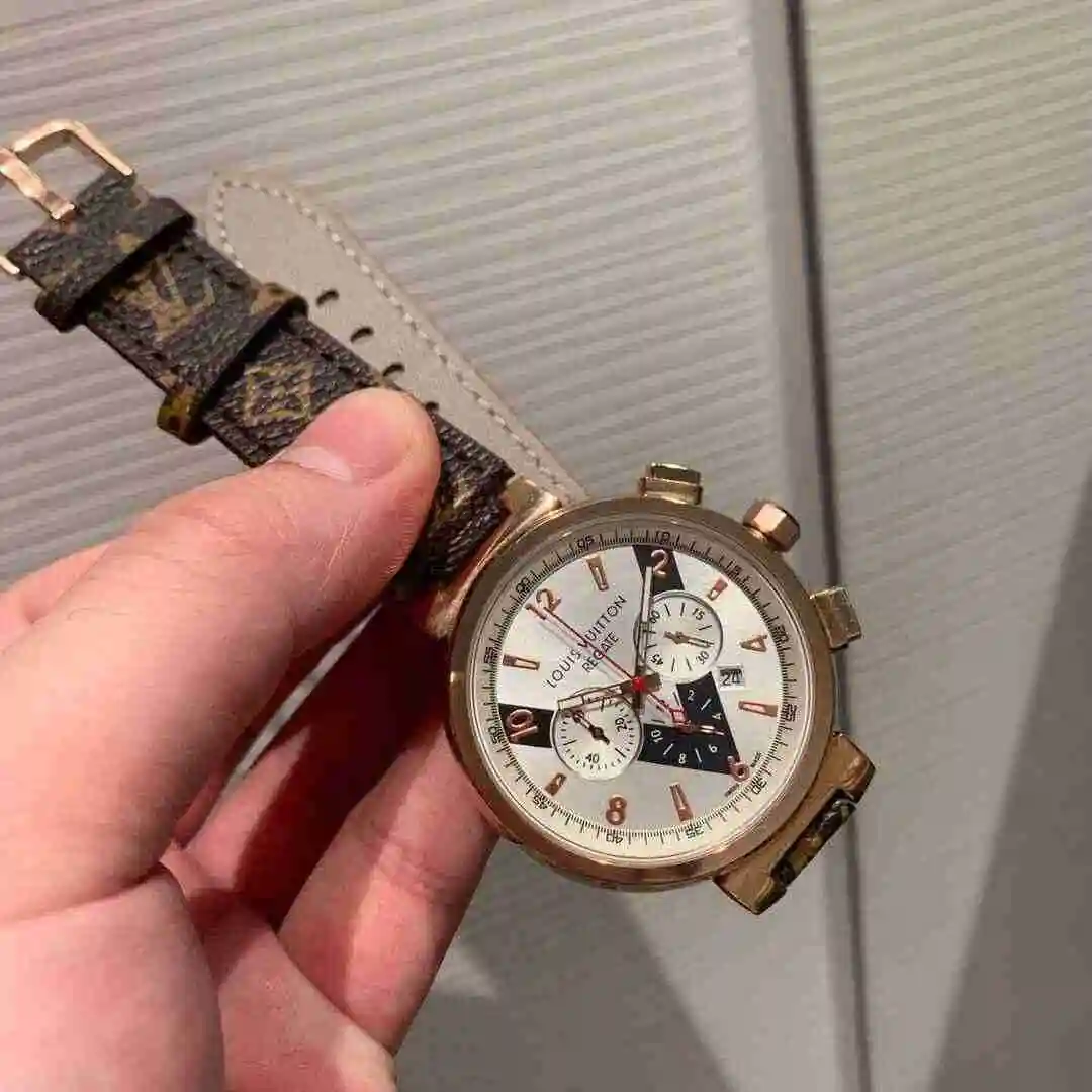 General Watches LV watch for men with original fully automatic mechanical movement, top grade 316 precision steel case with mineral super strong mirror diameter 41mm KK03150 1 view 4