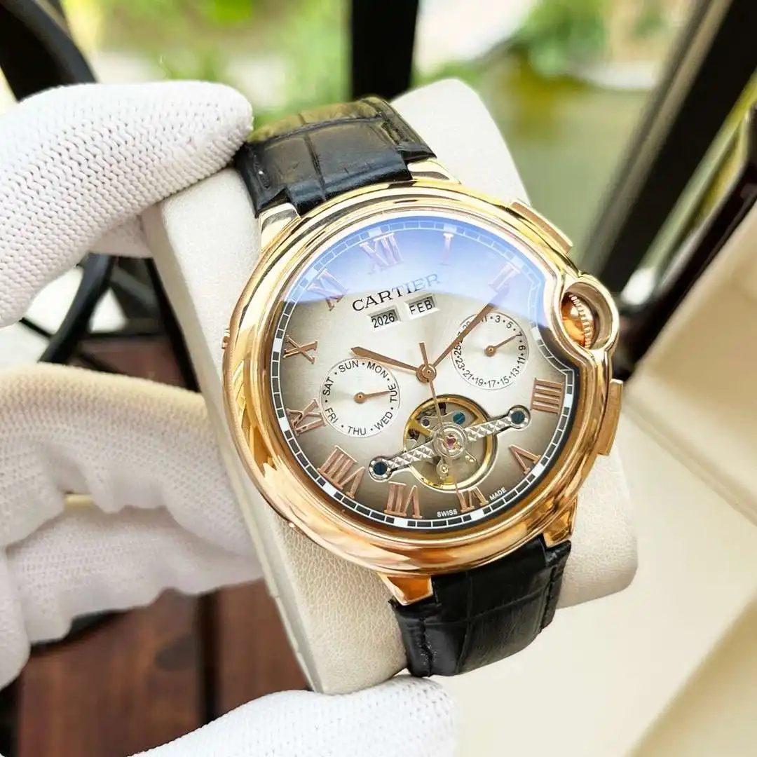 General Watches Watch, men's watch with original fully automatic mechanical movement, top-grade 316 stainless steel case and strap, mineral super mirror, diameter 44mm KK04550 view 6