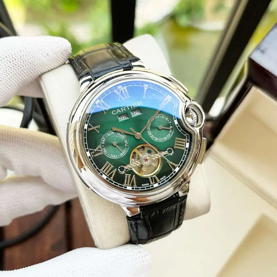 General Watches Watch, men's watch with original fully automatic mechanical movement, top-grade 316 stainless steel case and strap, mineral super mirror, diameter 44mm KK04550 view 7