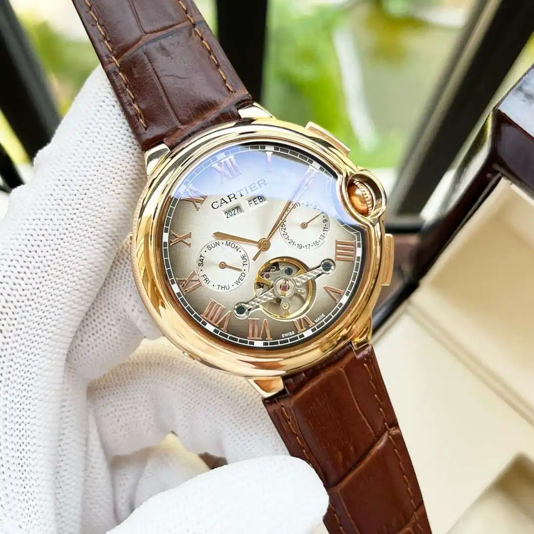 General Watches Watch, men's watch with original fully automatic mechanical movement, top-grade 316 stainless steel case and strap, mineral super mirror, diameter 44mm KK04550 view 8