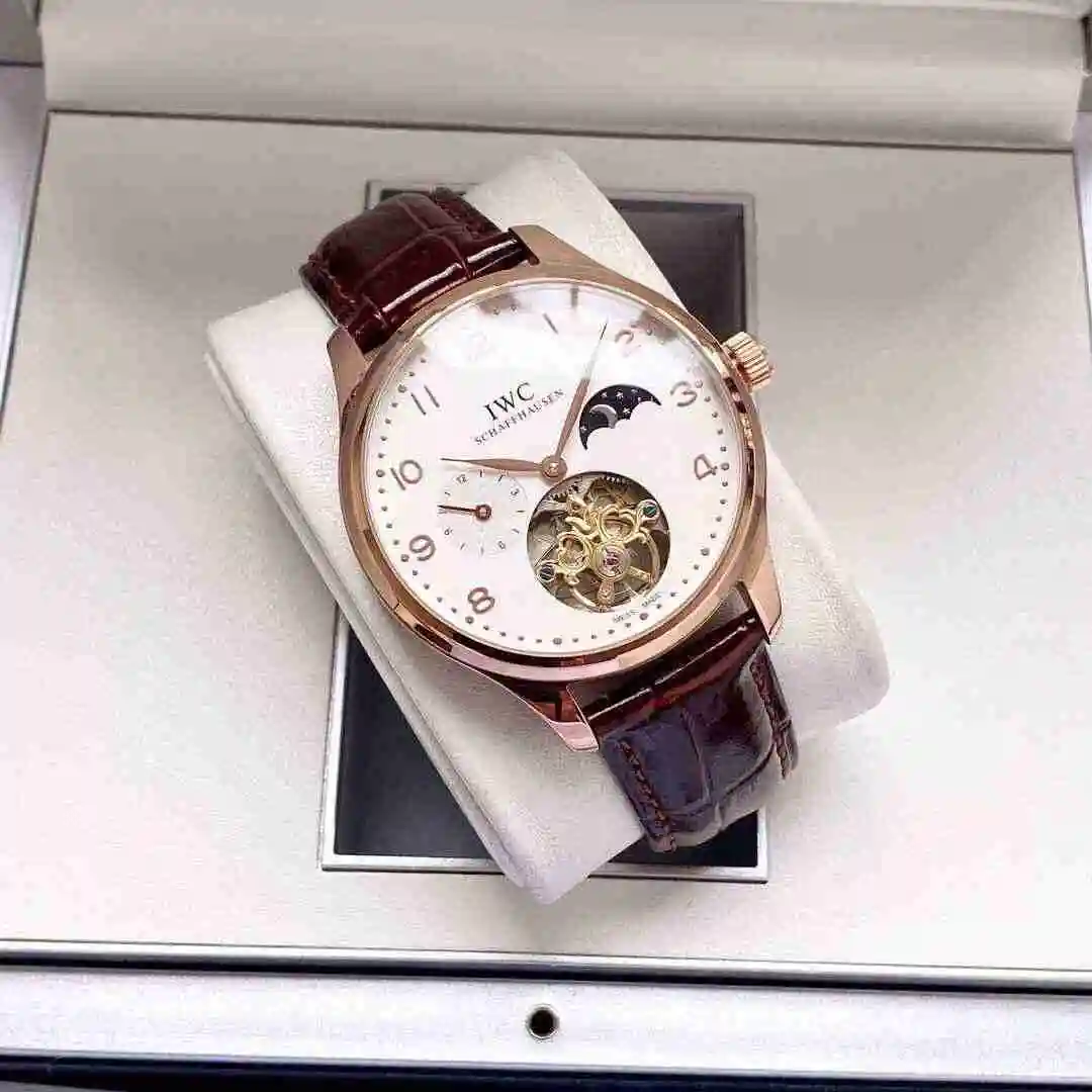 General Watches IWC Wanguo Watch Men's Watch Paired with Original Fully Automatic Mechanical Movement Top Grade 316 Precision Steel Case with Mineral Super Strong Mirror Diameter 42mm KK05 1 view 5
